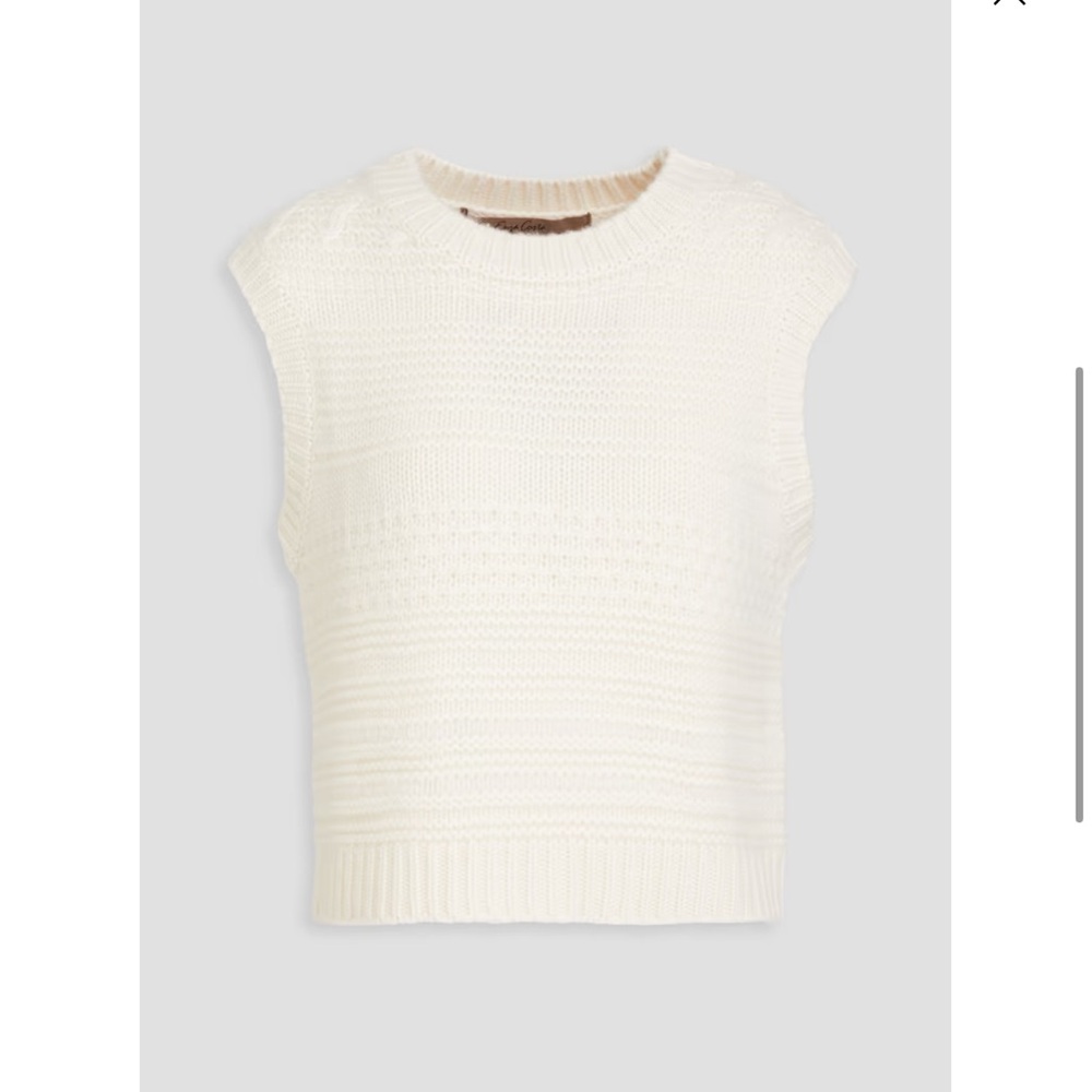 [NEW] Enzo Costa cashmere vest in Ivory XS